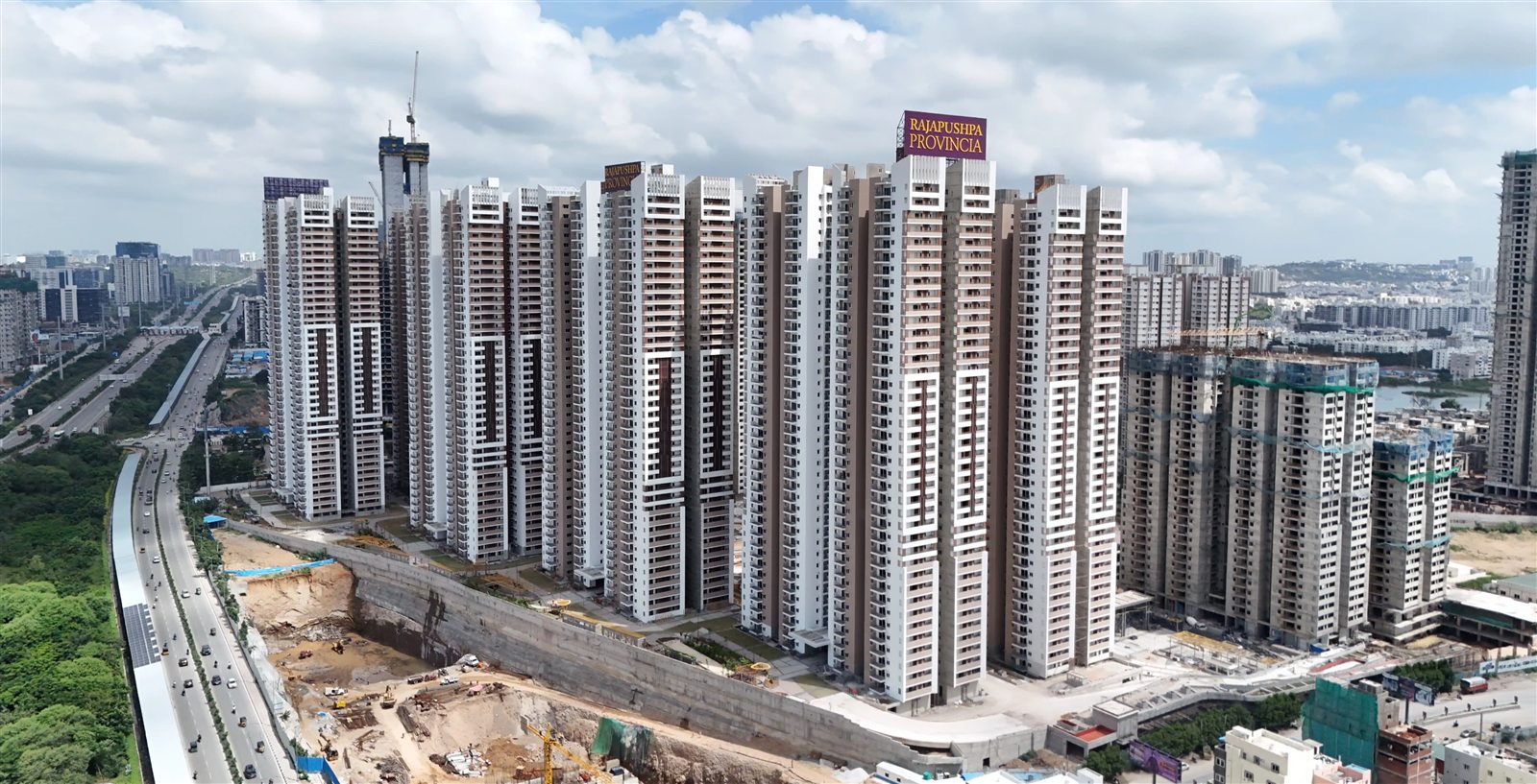 Rajapushpa Provincia residential buildings in Hyderabad