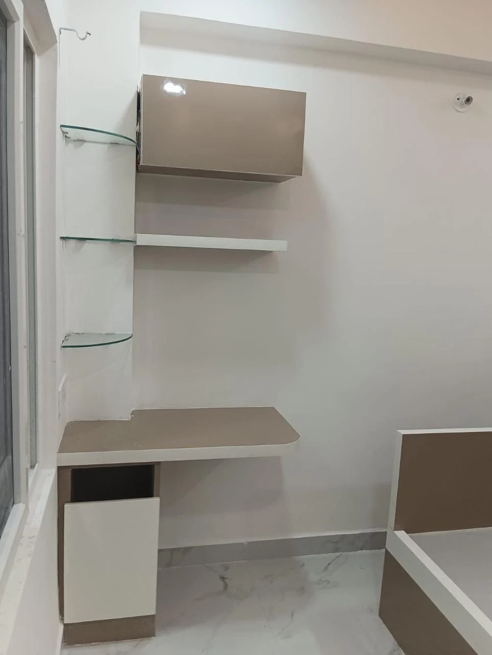 Dressing area · Mirror & shelves in a Space Crafts client home