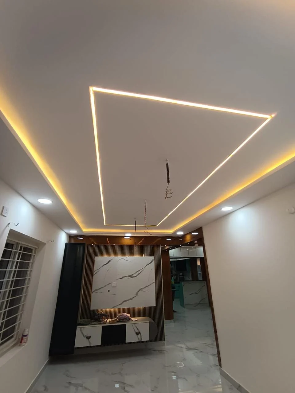 Living space · Ceiling & lighting in a Space Crafts client home